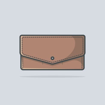 Elegant Women Hand Purse vector illustration. Beauty fashion objects icon concept. Fashionable woman bags design logo. Female accessories, elegant purses design icon.
