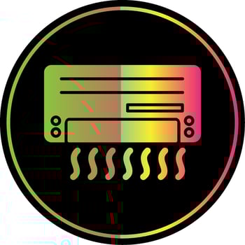 Air Conditioner Glyph Due Color Icon vector