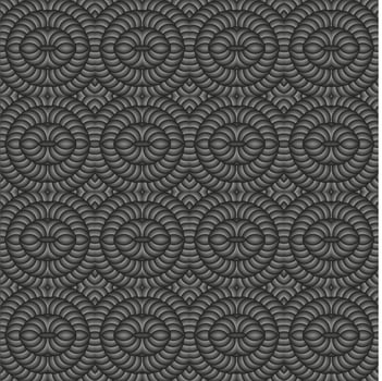Gray monochrome background decorated with abstract fantasy pattern vector