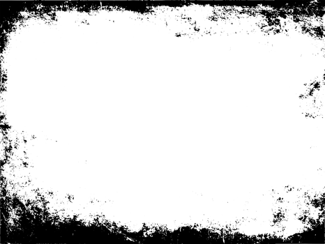 Grunge border texture background. Abstract frame overlay. PNG graphic illustration with transparent background.