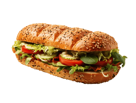 Sandwich fastfood isolated png