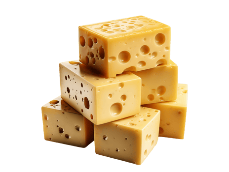 Isolated cheese food png