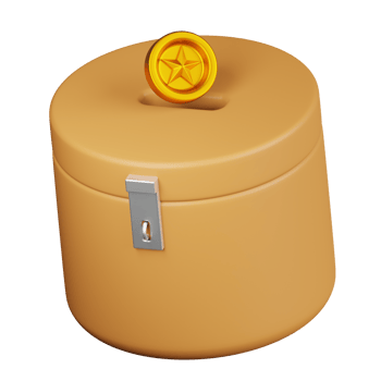 Donation Box 3d icon png