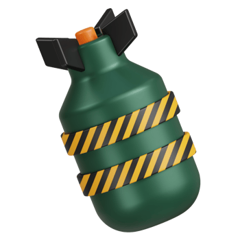 Nuclear Bomb 3d icon png