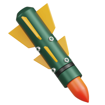 Missile 3d icon png