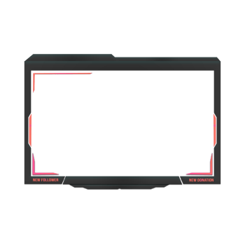 Animated Gaming Overlay Streaming Border png