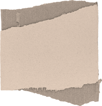 Brown Torn Corrugated Cardboard Piece png