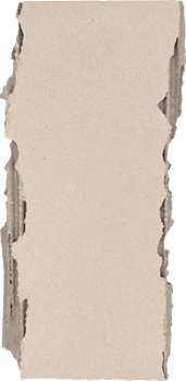 Brown Torn Corrugated Cardboard Piece png