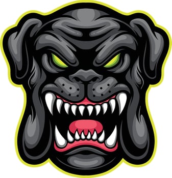 Vector bulldogs mascot logo template for sport bussiness and gaming team isolated