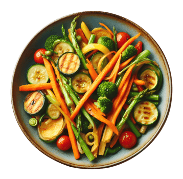 AI generated Vegetable dish png vegetable pan png vegetable meal png vegetable plate png vegetable dish transparent background vegetable plate transparent background