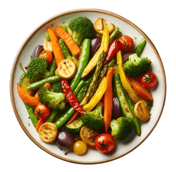 AI generated Vegetable dish png vegetable pan png vegetable meal png vegetable plate png vegetable dish transparent background vegetable plate transparent background