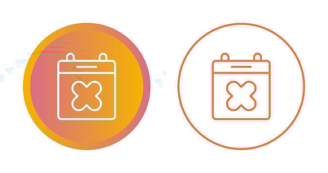 Calendar Xmark Vector Icon