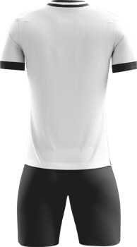 a soccer uniform on a transparent background back view png