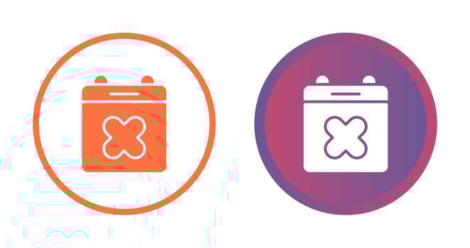 Calendar Xmark Vector Icon