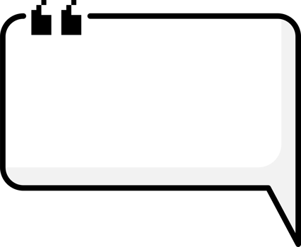 Black and white speech bubble balloon with quotation marks, icon sticker memo keyword planner text box banner, flat png transparent element design