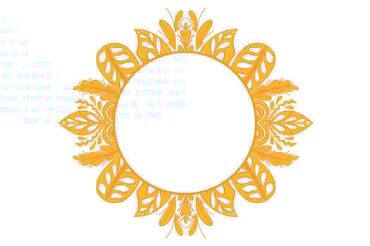 Golden Ornament Frame Border Vector Design For Decoration Element