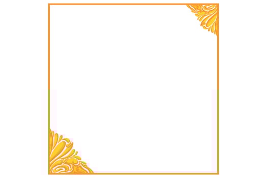 Golden Ornament Frame Border Vector Design For Decoration Element