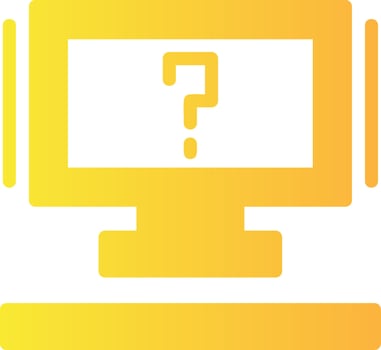Question mark Solid Multi Gradient Icon vector