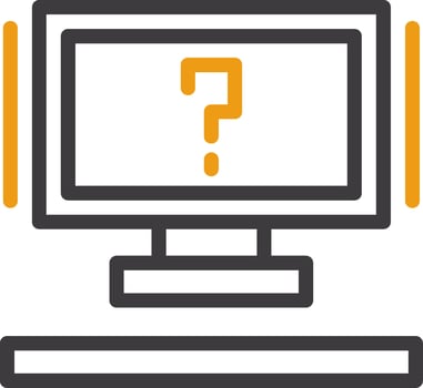 Question mark Glyph Circle Icon vector