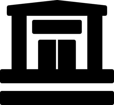 Bank Glyph Icon vector