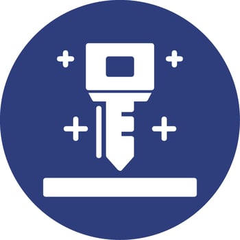 Key Line Circle Icon vector