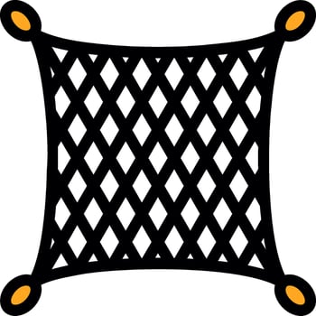 Fishing net Line Filled Icon vector