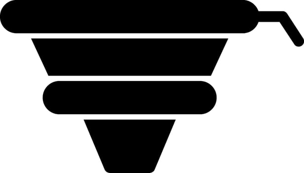 Funnel Glyph Icon vector