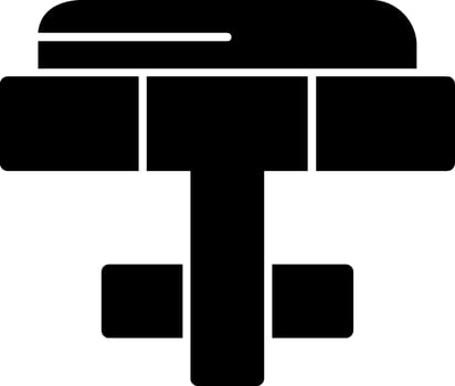 Cufflink Glyph Icon vector