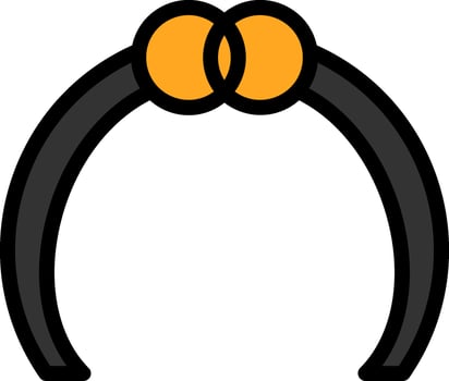 Headband Line Filled Icon vector