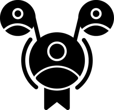 Networking badge Glyph Icon vector