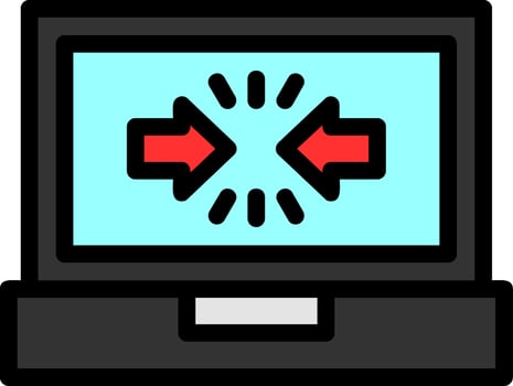Learn Nudge Line Filled Icon vector