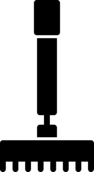 Rake Glyph Icon vector