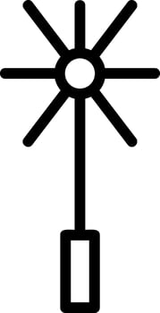Chimney Brush Line Icon vector