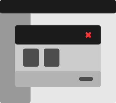 Close Flat Icon vector