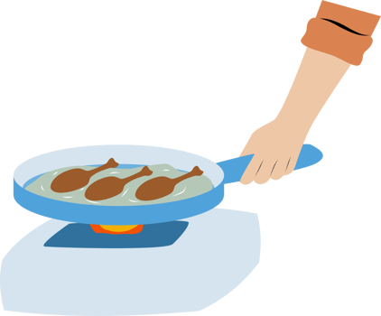 Fry chicken illustration png