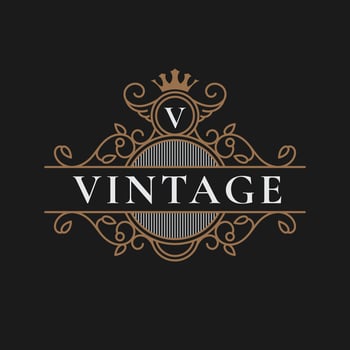 Vintage frame logo. Antique label. - Vector. vector