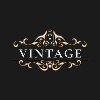Vintage frame logo. Antique label. - Vector. vector