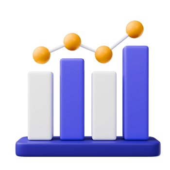 bar graph 3d rander png