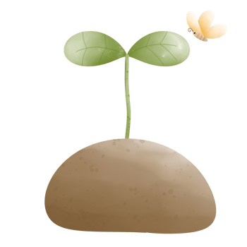 plant and butterfly png