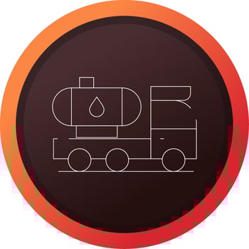 Tanker Truck Creative Icon Design vector