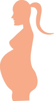 Pregnant woman vector design.
