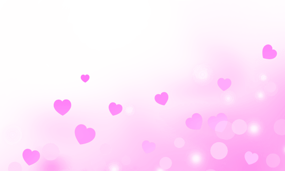 pink cloudy dust with hearts and bokeh effect png