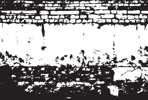 old house building wall with bullet holes vector