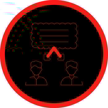 Self Taught Creative Icon Design vector