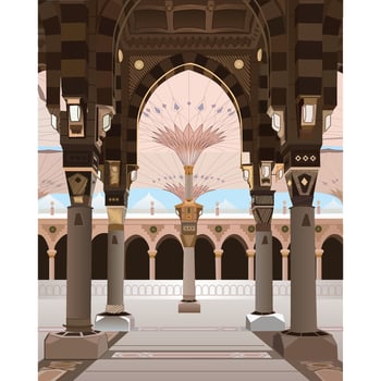 Vector Illustration of Mawlid al Nabi or al Mawlid al Nabawi
