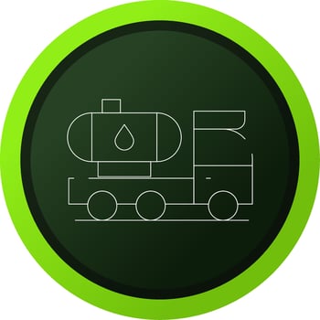 Tanker Truck Creative Icon Design vector