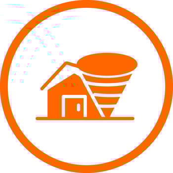 Hurricane Creative Icon Design vector