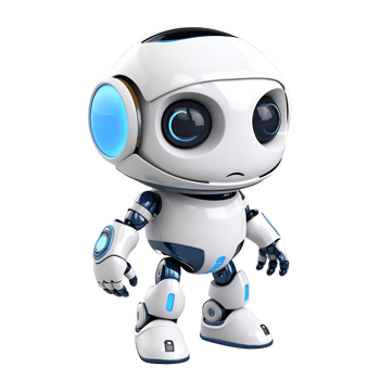 AI generated 3D Cartoon Robot Cute Robot AI Robot Logo Illustration No Background png