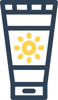Sunscreen Creative Icon Design vector