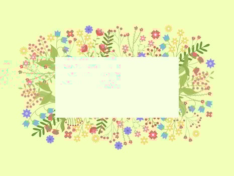 Botanical background for invitation and card, logo design and poster template. vector